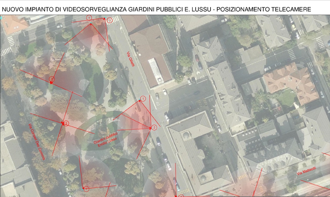 Videosorveglianza: deciso ampliamento a Giardini Lussu e autostazione